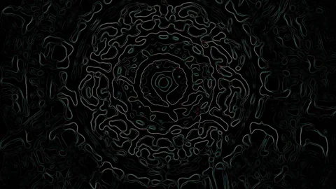 HD Abstract fractal forms morph and oscillate (Loop) 스톡 동영상 109162767