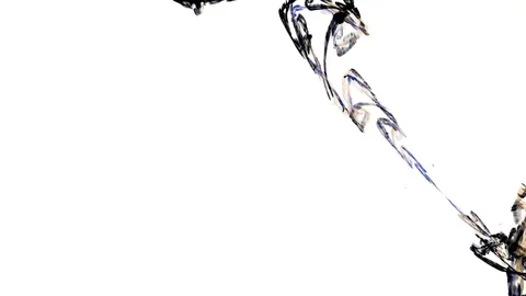 HD Abstract fractal forms morph and oscillate (Loop) Vidéo 109177873