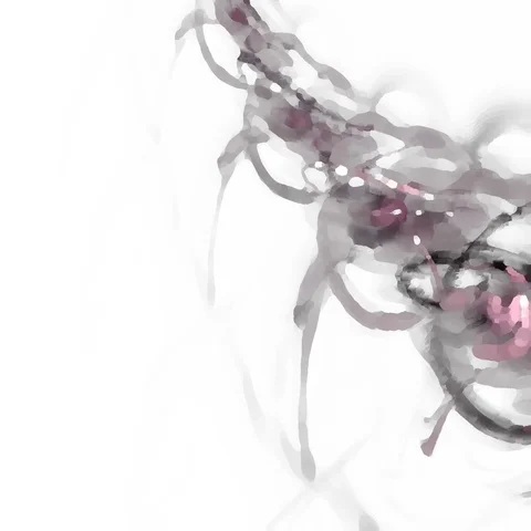 HD Abstract fractal forms morph and oscillate (Loop) Vídeos de archivo 109199468