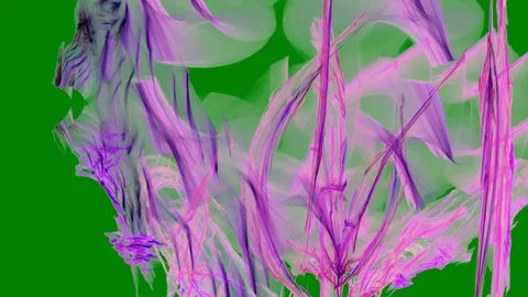 HD Abstract fractal forms morph and oscillate (Loop) Video stock 109201110