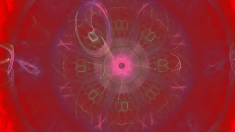 HD Abstract fractal forms morph and oscillate (Loop) Stock Footage 109313988