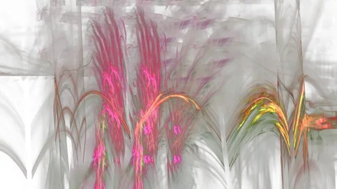 HD Abstract fractal forms morph and oscillate (Loop) Video stock 109330924