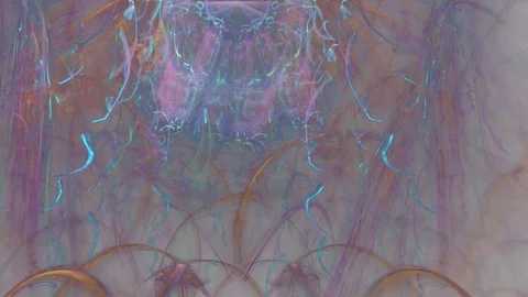 HD Abstract fractal forms morph and oscillate (Loop) Vídeos de archivo 109353875