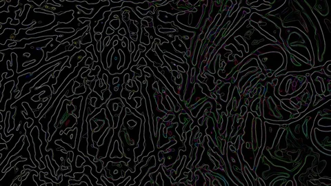 HD Abstract fractal forms morph and oscillate (Loop) Stockbeeldmateriaal 109400766