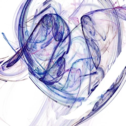 HD Abstract fractal forms morph and oscillate (Loop) Stock Footage 109418168