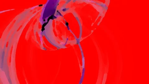 HD Abstract fractal forms morph and oscillate (Loop) Stock Footage 109420833