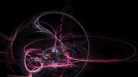 HD Abstract fractal forms morph and oscillate (Loop) Stock Footage 109421687