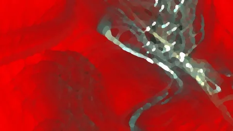 HD Abstract fractal forms morph and oscillate (Loop) Stock Footage 109493590