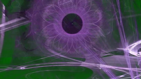 HD Abstract fractal forms morph and oscillate (Loop) Video stock 109659411