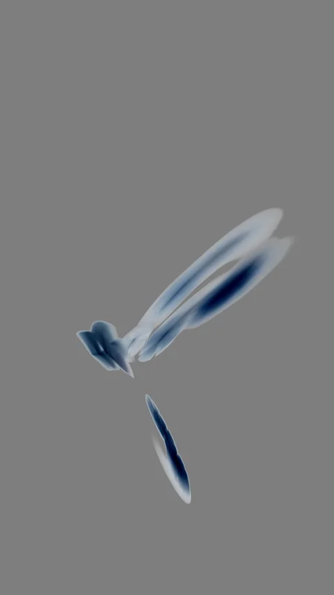 HD Abstract fractal forms morph and oscillate (Loop) Video stock 109869995