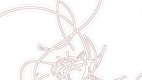 HD Abstract fractal forms morph and oscillate (Loop) Stock Footage 109914324