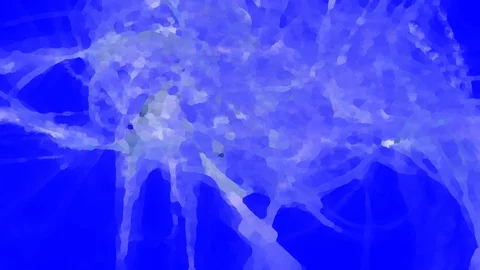 HD Abstract fractal forms morph and oscillate (Loop) Stock Footage 110372747