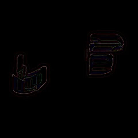 HD Abstract fractal forms morph and oscillate (Loop) Stock Footage 110620742