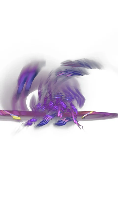 HD Abstract fractal forms morph and oscillate (Loop) Video stock 110623300