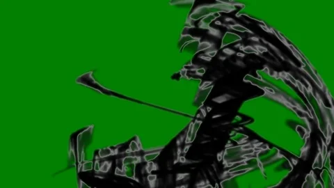 HD Abstract fractal forms morph and oscillate (Loop) Stock Footage 110628754