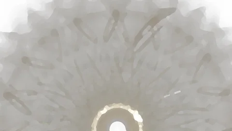 HD Abstract fractal forms morph and oscillate (Loop) 스톡 동영상 110686699