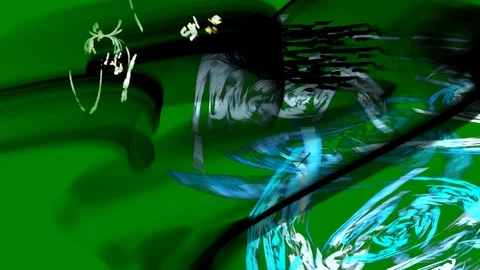 HD Abstract fractal forms morph and oscillate (Loop) Stockbeeldmateriaal 110695080