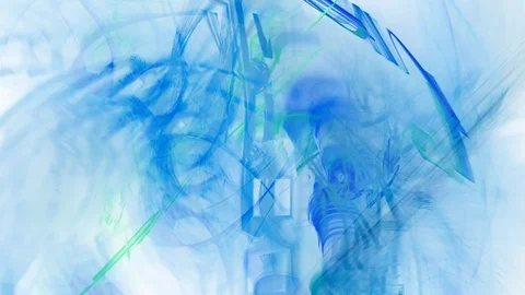 HD Abstract fractal forms morph and oscillate (Loop) Stock Footage 110701144