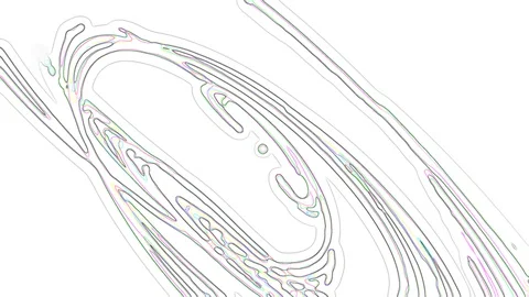 HD Abstract fractal forms morph and oscillate (Loop) 스톡 동영상 110706732