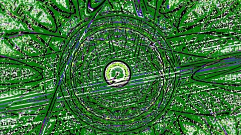 HD Abstract fractal forms morph and oscillate (Loop) Stock Footage 110714058