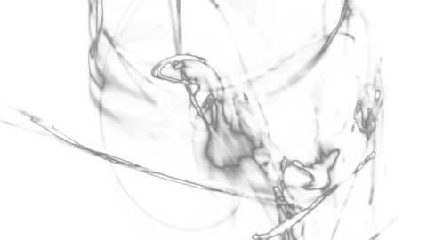 HD Abstract fractal forms morph and oscillate (Loop) Stock Footage 110758640