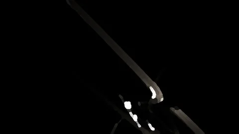 HD Abstract fractal forms morph and oscillate (Loop) Stock Footage 110776010