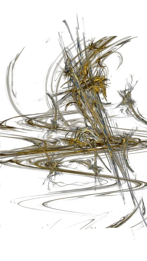 HD Abstract fractal forms morph and oscillate (Loop) Vídeos de archivo 110785013