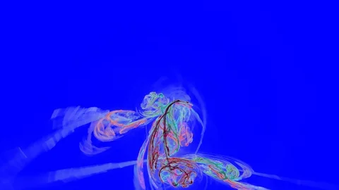 HD Abstract fractal forms morph and oscillate (Loop) Vidéo 110788816