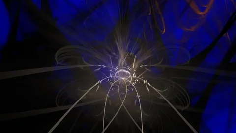 HD Abstract fractal forms morph and oscillate (Loop) Stock Footage 110789006