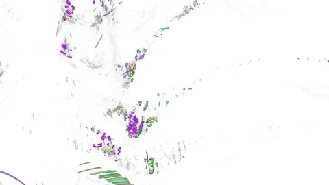 HD Abstract fractal forms morph and oscillate (Loop) Vídeos de archivo 110871049