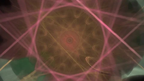 HD Abstract fractal forms morph and oscillate (Loop) Stock Footage 110885749
