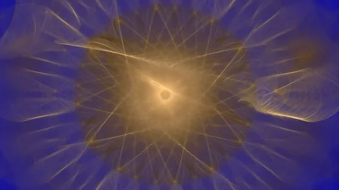 HD Abstract fractal forms morph and oscillate (Loop) Vidéo 110899424