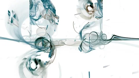 HD Abstract fractal forms morph and oscillate (Loop) Stockbeeldmateriaal 110905095