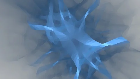 HD Abstract fractal forms morph and oscillate (Loop) Stockbeeldmateriaal 110912344