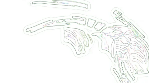 HD Abstract fractal forms morph and oscillate (Loop) Stock Footage 110976545