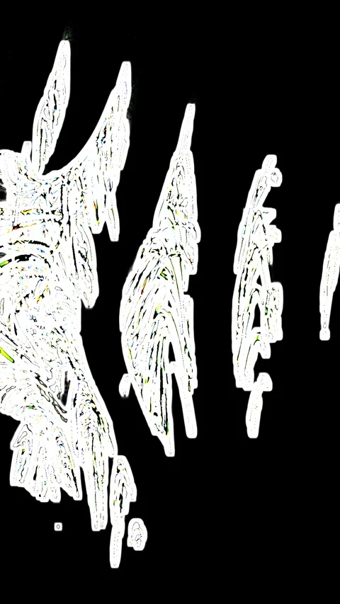 HD Abstract fractal forms morph and oscillate (Loop) Stock Footage 110985737