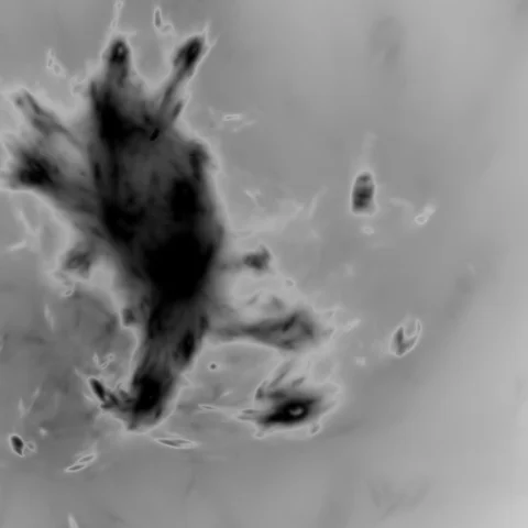 HD Abstract fractal forms morph and oscillate (Loop) Stock Footage 111039309