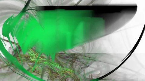 HD Abstract fractal forms morph and oscillate (Loop) Stock Footage 111056528