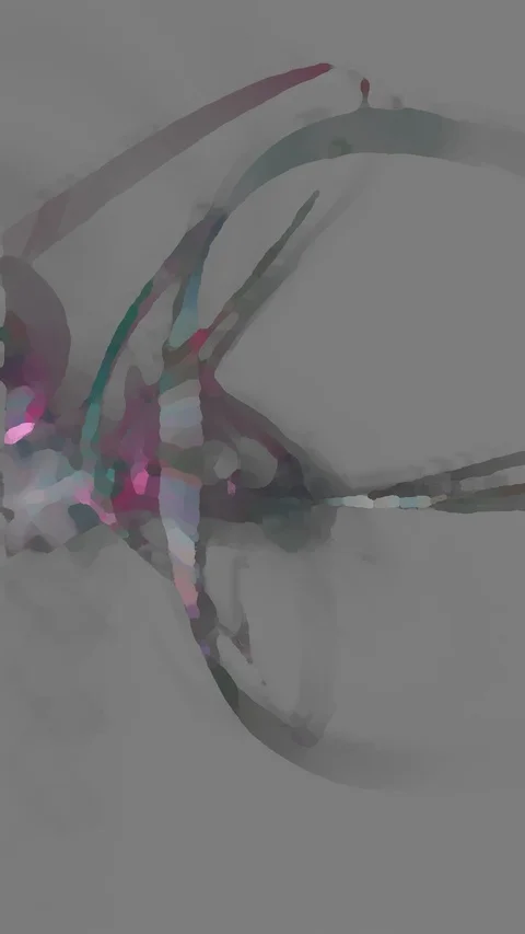 HD Abstract fractal forms morph and oscillate (Loop) Stock Footage 111097354