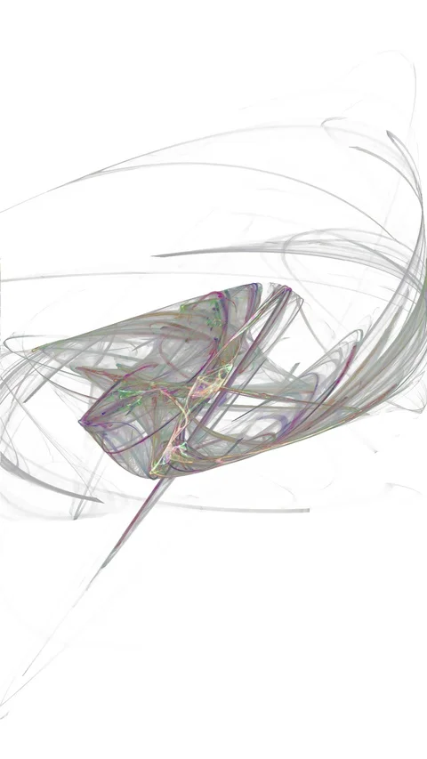 HD Abstract fractal forms morph and oscillate (Loop) Vídeos de archivo 111130019