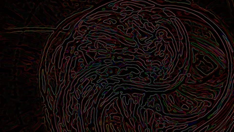 HD Abstract fractal forms morph and oscillate (Loop) Stock Footage 111143179