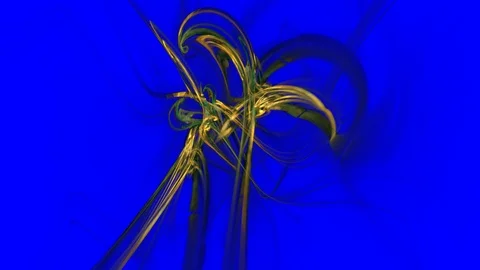 HD Abstract fractal forms morph and oscillate (Loop) Stock Footage 111144756
