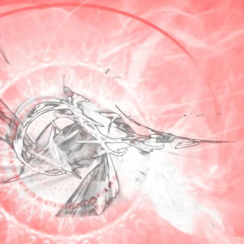 HD Abstract fractal forms morph and oscillate (Loop) Video stock 111166022