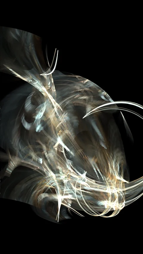 HD Abstract fractal forms morph and oscillate (Loop) Vidéo 111175097