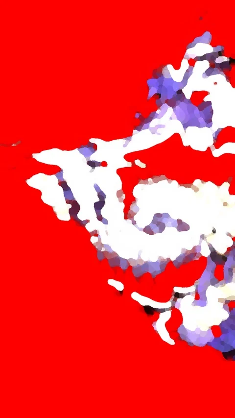 HD Abstract fractal forms morph and oscillate (Loop) Stock Footage 111195891