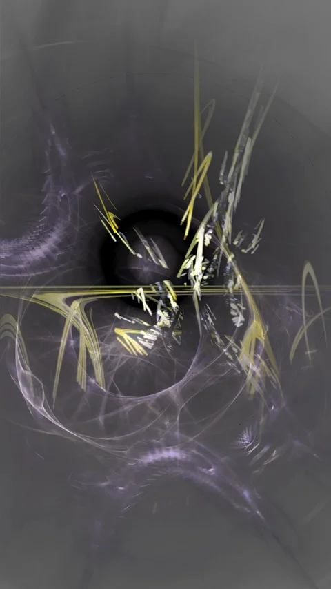 HD Abstract fractal forms morph and oscillate (Loop) Stock Footage 111216778