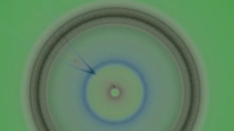 HD Abstract fractal forms morph and oscillate (Loop) Stock Footage 111296540