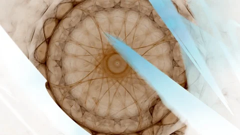 HD Abstract fractal forms morph and oscillate (Loop) Stock Footage 111346852