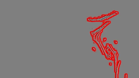 HD Abstract fractal forms morph and oscillate (Loop) Stock Footage 111347477