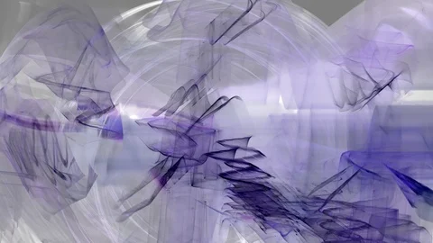 HD Abstract fractal forms morph and oscillate (Loop) Video stock 111405373